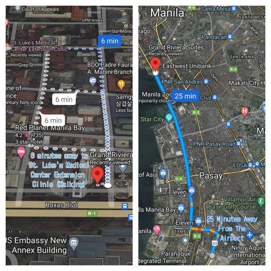 Grand Riviera Suites Comfy Condo Near Us Embassy Manila Bay Roxas Blvd Ermita Manilla Buitenkant foto
